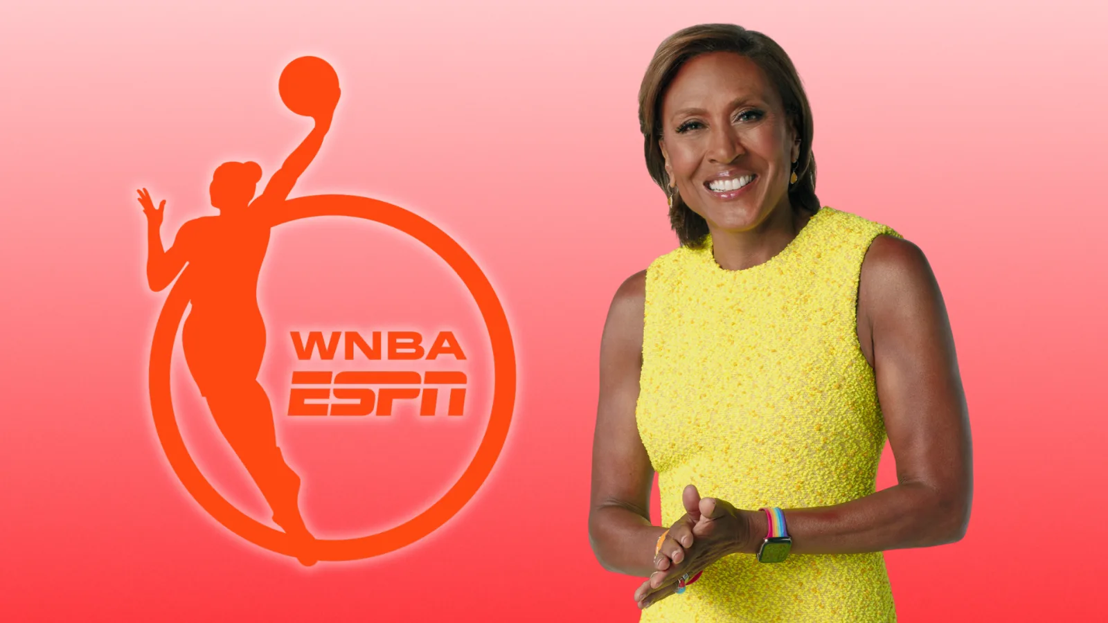 ESPN reúne a Robin Roberts y Geno Auriemma para una transmisión especial de la WNBA por su 30º temporada