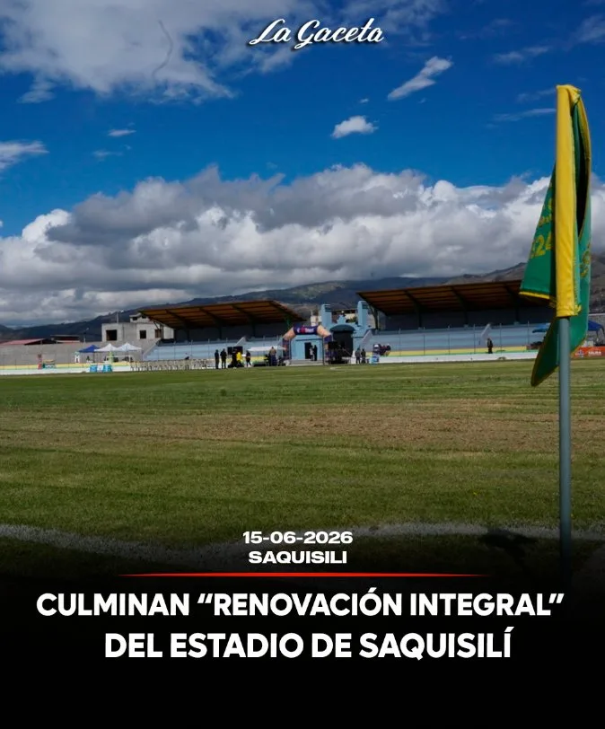 Finaliza la renovación integral del Estadio de Saquisilí con inversión pública en infraestructura deportiva