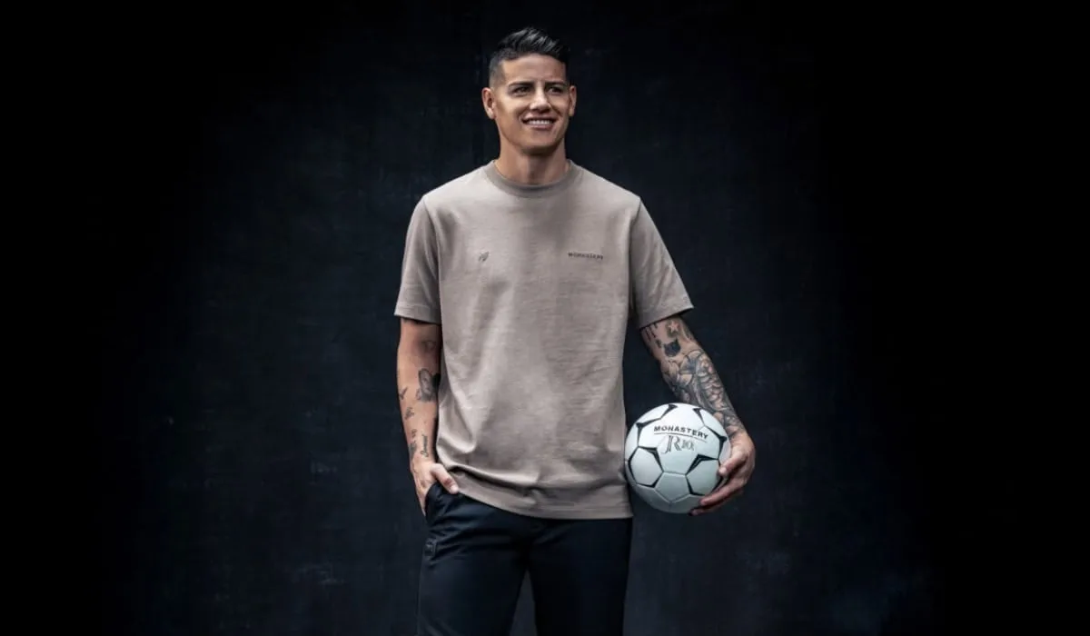 James Rodríguez impulsa línea de ropa con Monastery para financiar proyectos sociales en Colombia