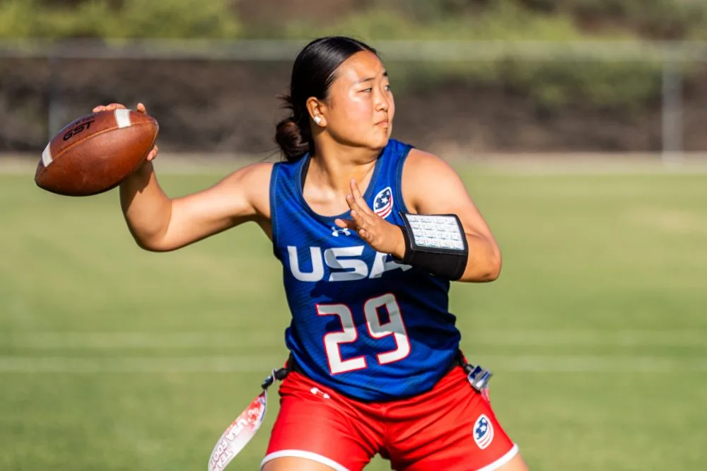 La selección femenina estadounidense de flag football incorpora talento joven rumbo al Mundial