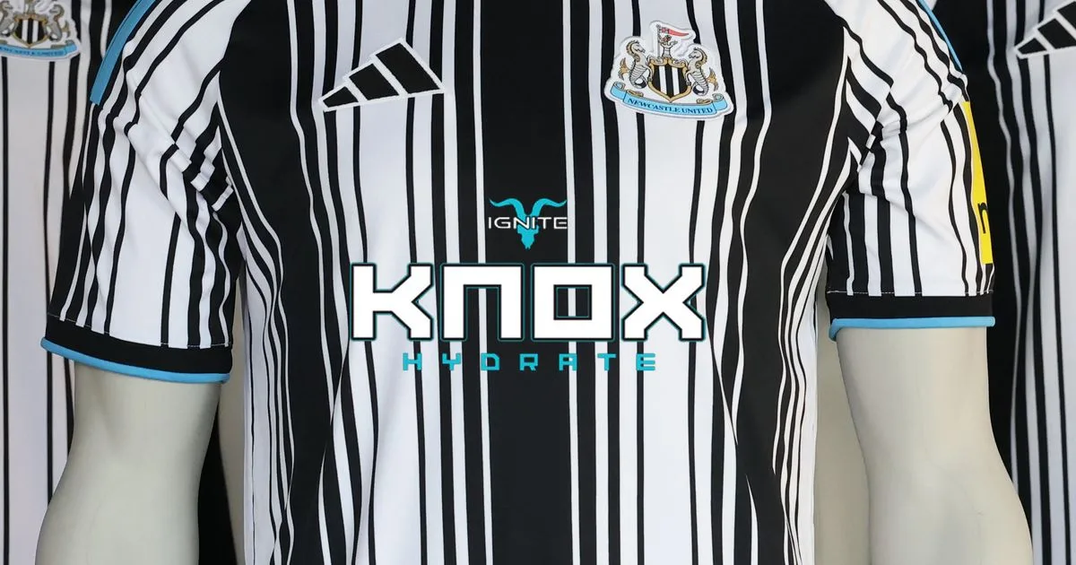 Newcastle United cierra un acuerdo de patrocinio en camiseta valuado en <strong>£60 millones</strong> con KNOX Hydration