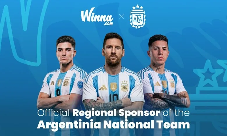 Winna.com se convierte en patrocinador regional oficial de la Selección Argentina de fútbol para el Mundial 2026
