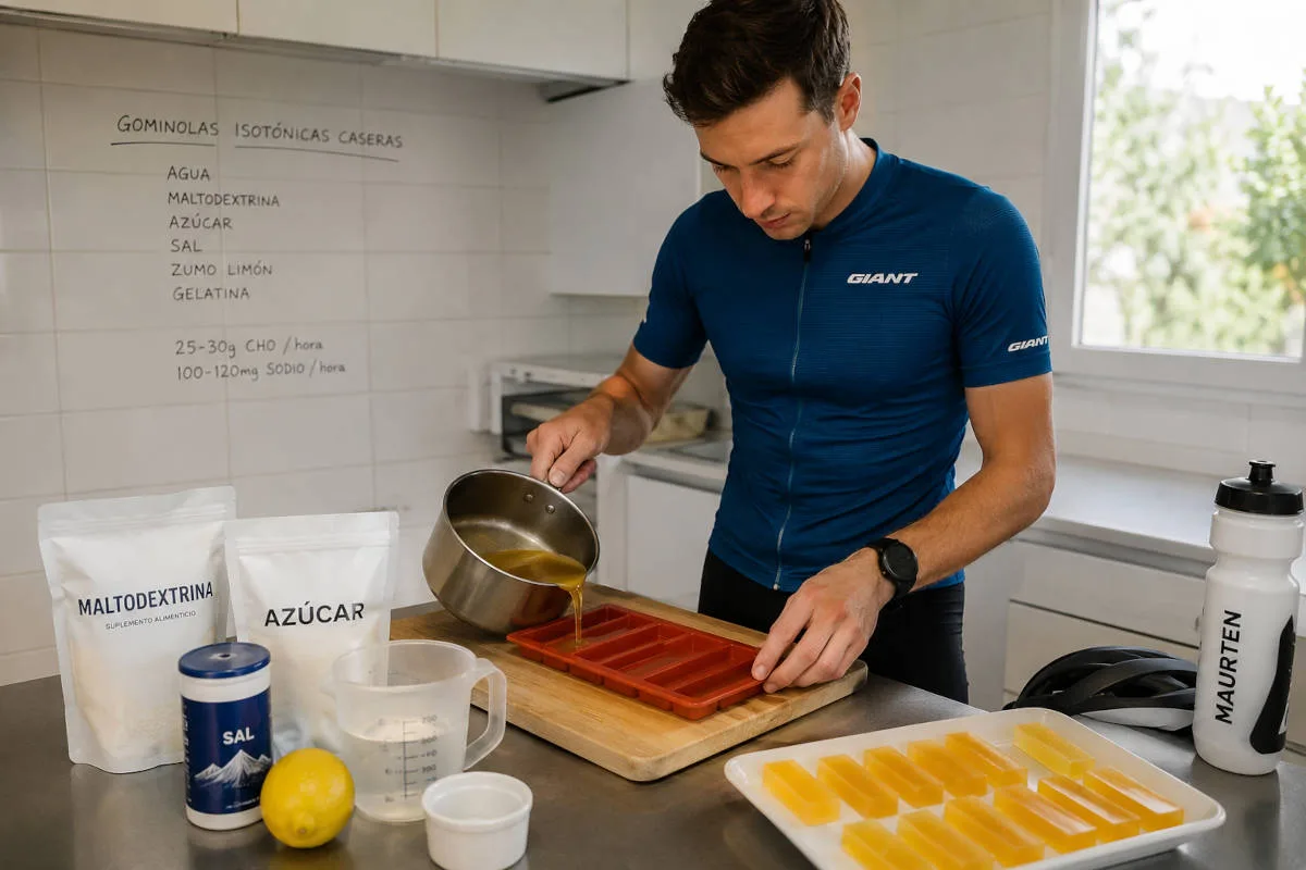 Cómo preparar gominolas isotónicas caseras para ciclismo y optimizar la nutrición deportiva