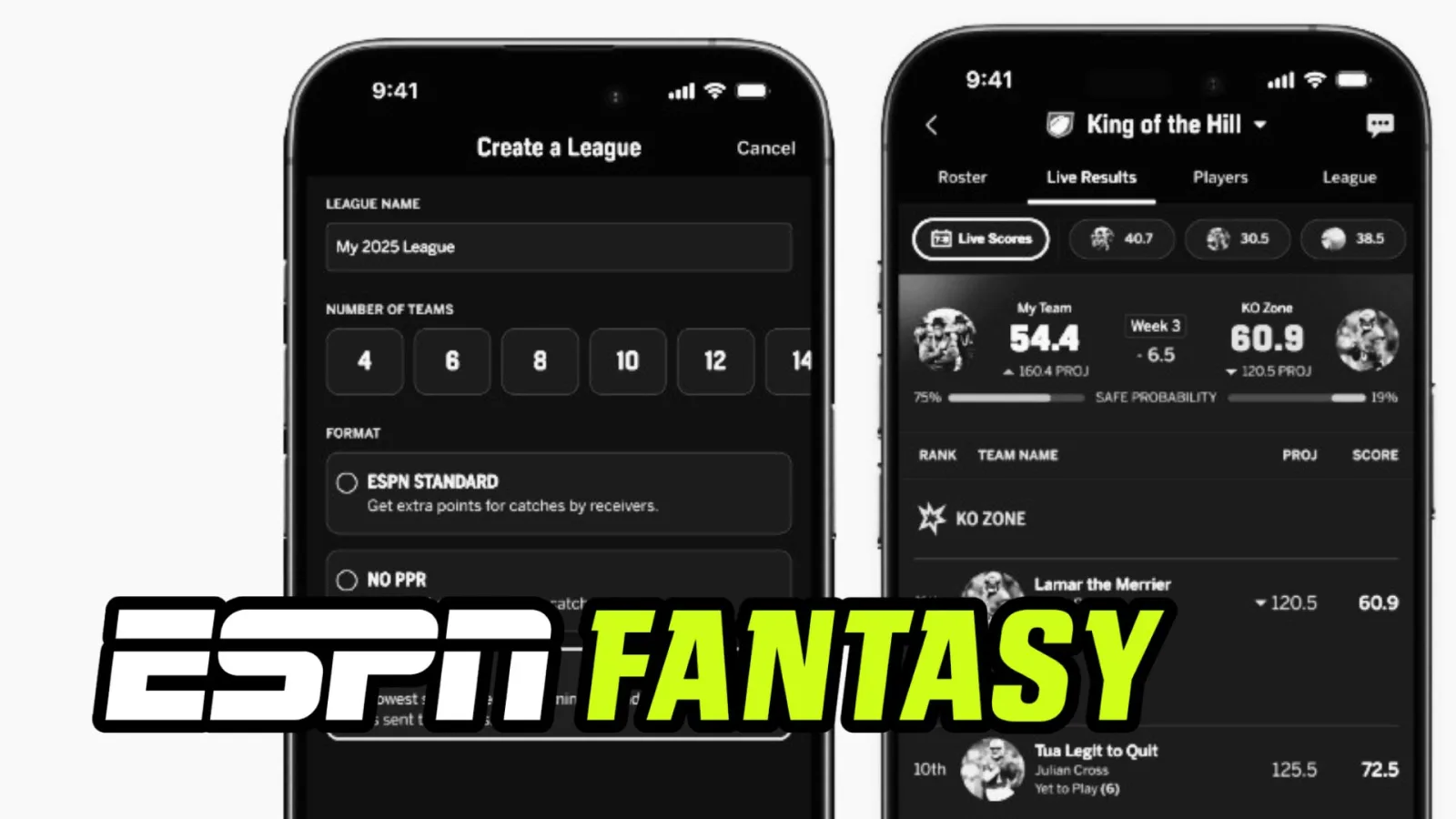 ESPN lanza ligas Knockout en fantasy football para la temporada 2026