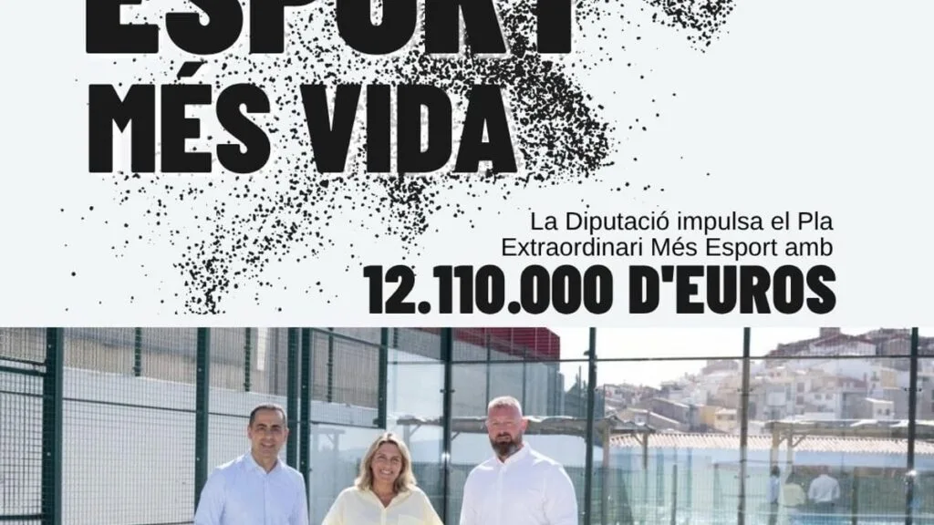 La Diputación de Castellón destina más de 12 millones a modernizar infraestructuras deportivas municipales