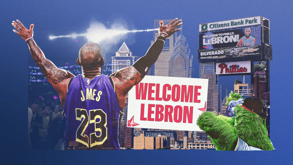 LeBron James impulsa las transmisiones de la NBA tras su llegada a Philadelphia