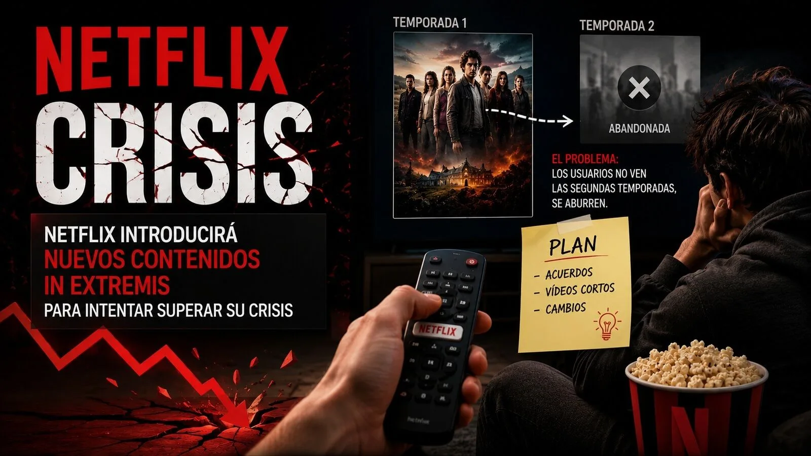 Netflix ajusta su estrategia de contenido ante el cambio en los hábitos de consumo en streaming