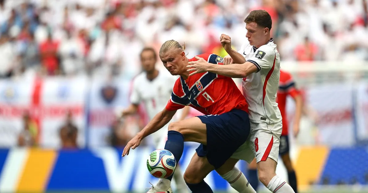 Nueva interpretación del VAR anula gol de Noruega por falta previa de Haaland en Mundial