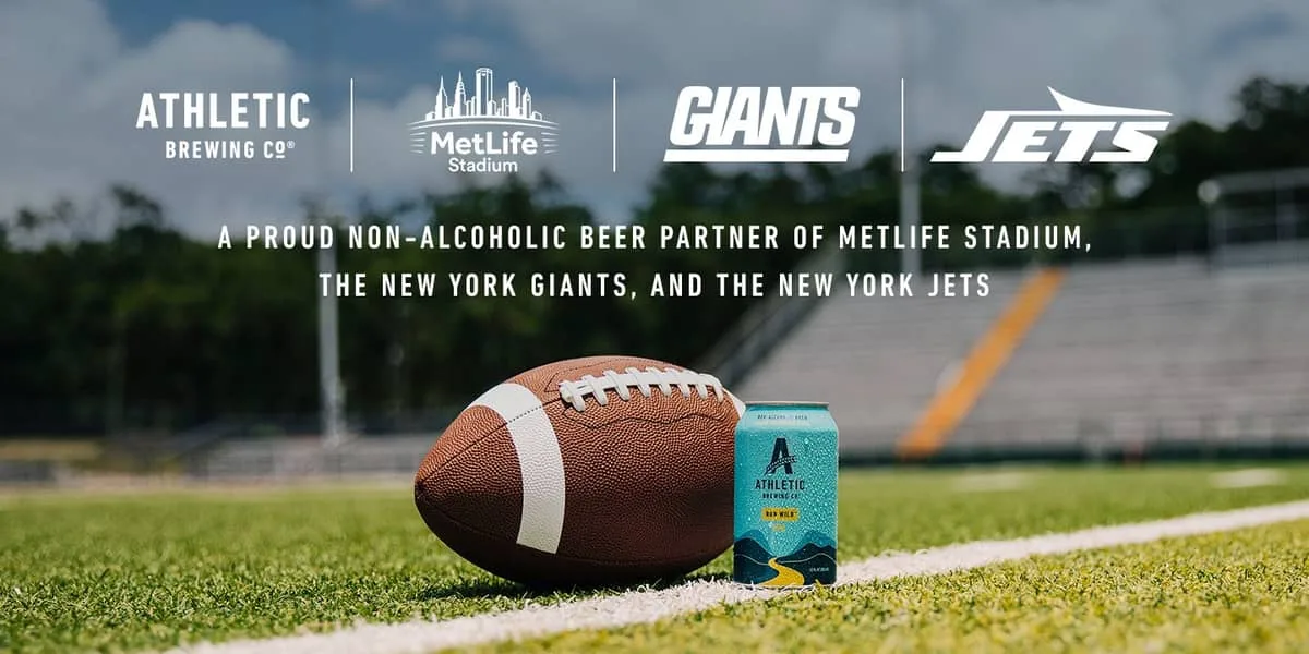 Athletic Brewing amplía su presencia en la NFL con patrocinio en MetLife Stadium