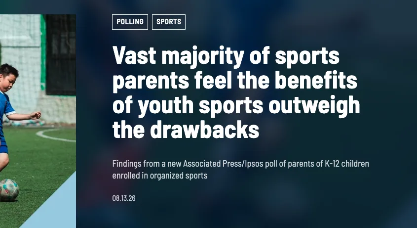 Encuesta revela que la mayoría de familias gasta menos de 2,000 dólares en deportes juveniles