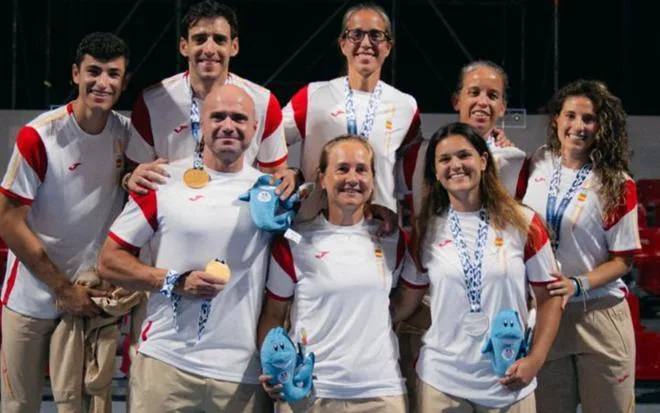 España logra dos oros y una plata en el debut del pádel en los Juegos Mediterráneos