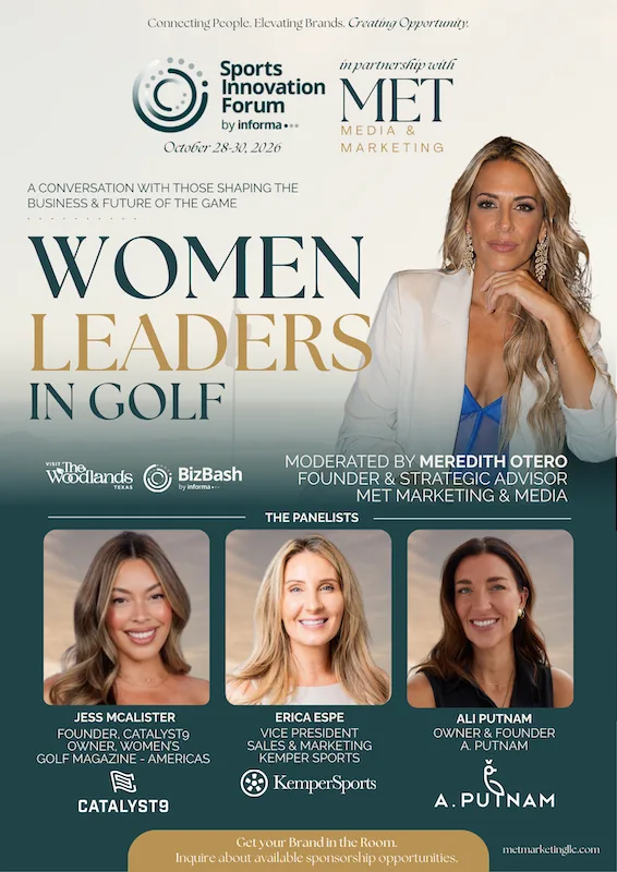 MET Marketing & Media liderará panel sobre liderazgo femenino en golf en el Sports Innovation Forum 2026