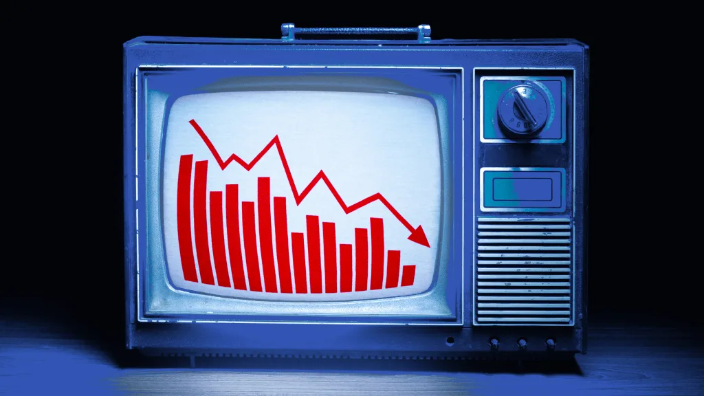 La penetración de paquetes tradicionales de TV paga cae a menos de un tercio en EE.UU.
