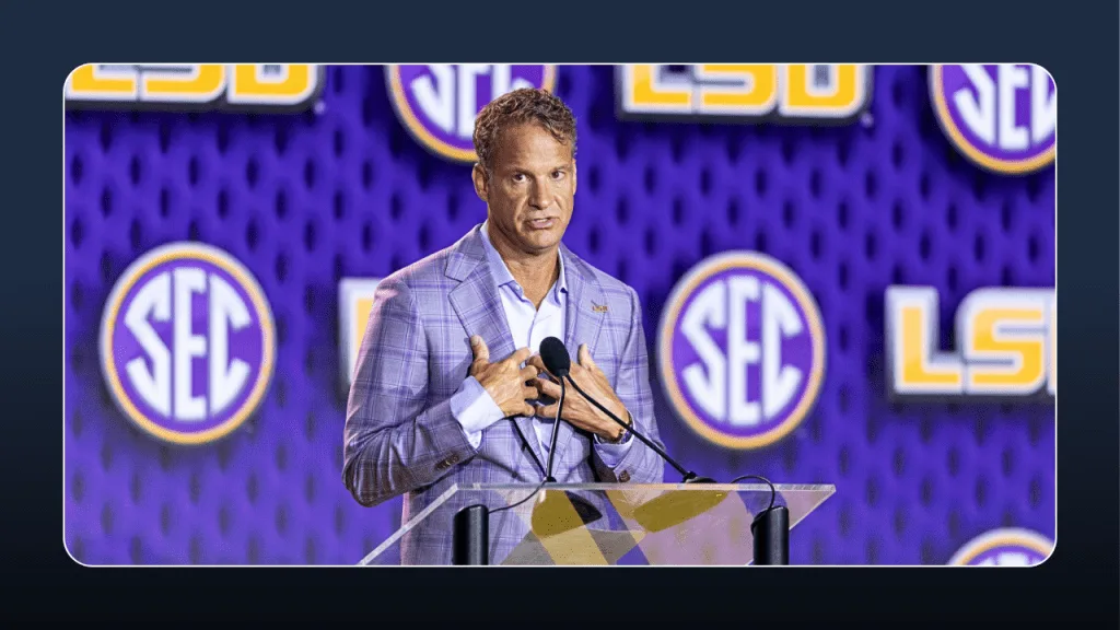 La SEC demanda a LSU y Lane Kiffin por reclutamiento de jugadores NFL inhabilitados