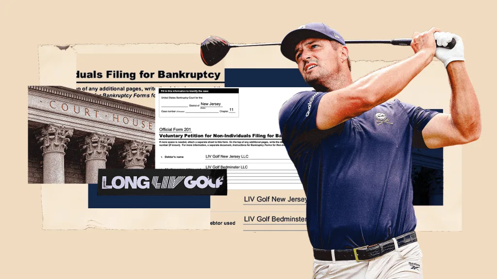 LIV Golf inicia proceso de bancarrota con acuerdo de reestructuración por 300 millones