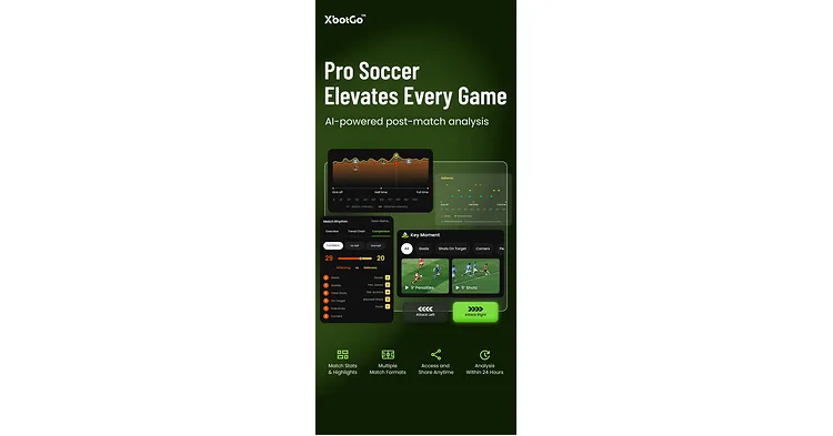 Pro Soccer de XbotGo ofrece análisis tácticos profesionales y videos destacados para fútbol amateur